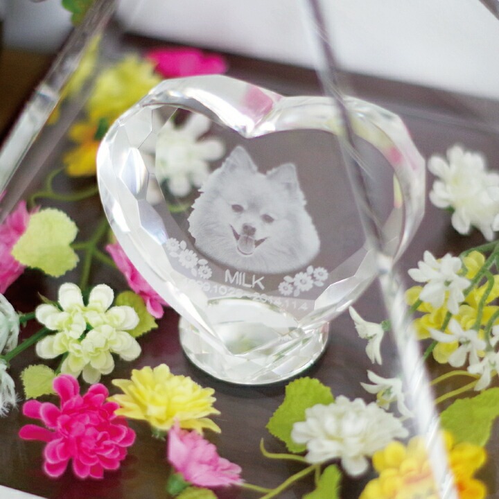 ハートフラワークリスタル