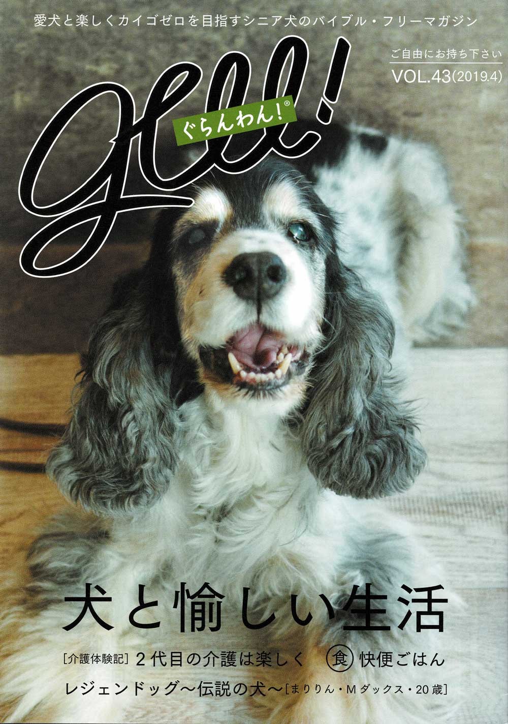 『AERA』による猫に特化した増刊老犬・シニア犬を応援するフリーマガジン
｢ぐらんわん！｣様に掲載されました 